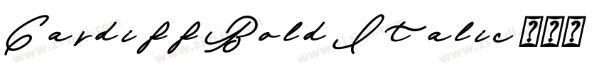 Cardiff Bold Italic字体转换